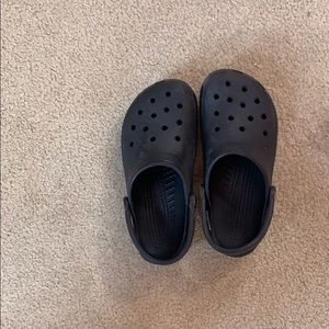 Plain Black Crocs